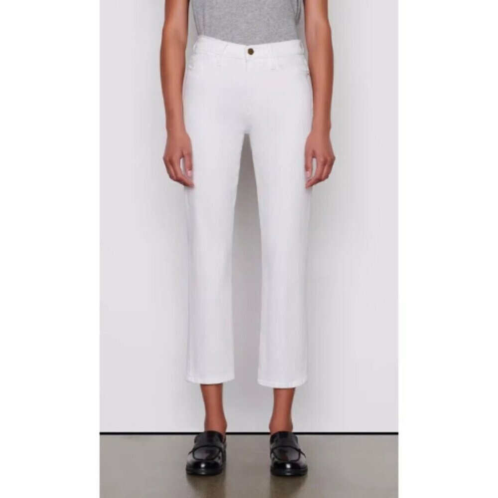 Frame Womens 27 White Le High Straight Denim Jeans Made in USA
